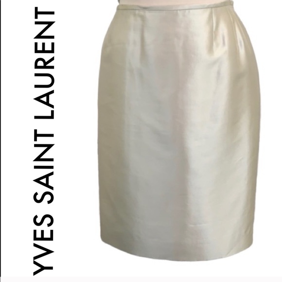 Yves Saint Laurent Dresses & Skirts - YVES SAINT LAURENT NEW SILK / WOOL SKIRT 💯AUTH